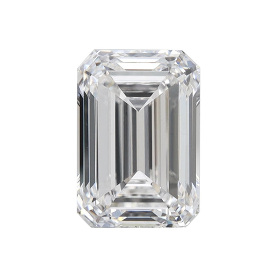 GIA Certified Lab Grown Loose Diamond, Emerald Cut, 2 Ct TW (D-E Color, VVS-VS Clarity) for Making Precious Fine Jewelry