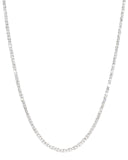 Lab Grown Round Shape Diamonds (5 Carat TW) Tennis Necklace for Women in 14K White Gold Comes with 18 inches Chain (Color F-G, Clarity VVS-VS)