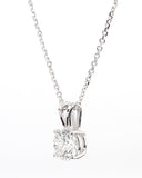 1 Carat Lab Grown Diamond Solitaire Pendant Necklace