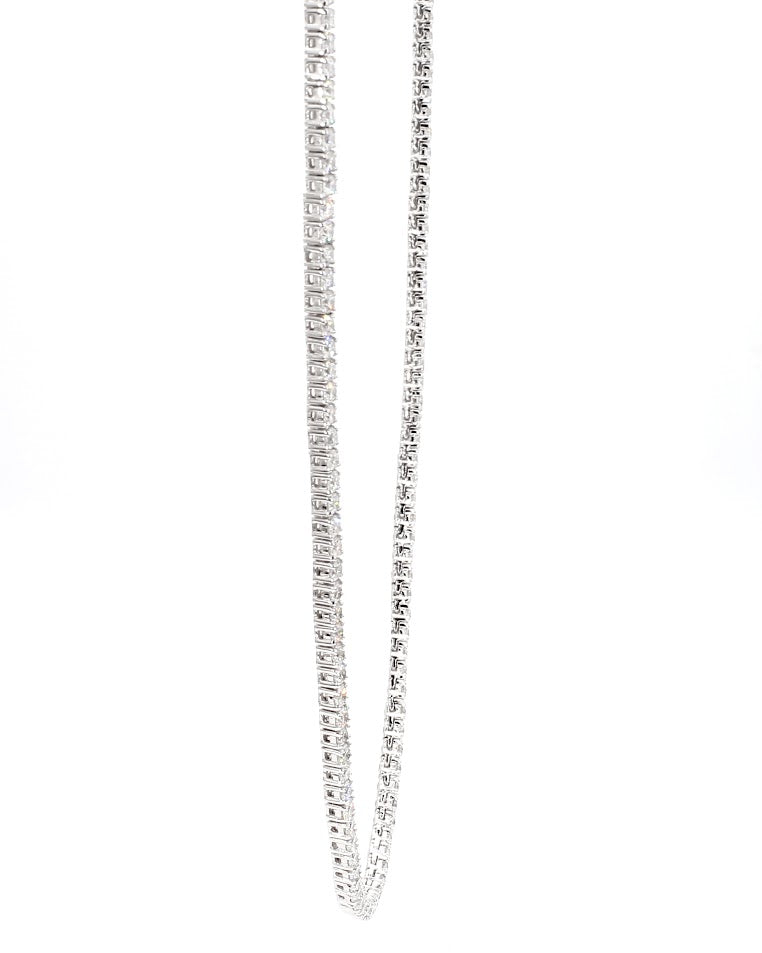 Lab Grown Diamond Tennis Necklace 5-20 Carat Tw.